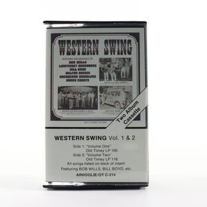 Western Swing Vol. 1 & 2 Historic Recordings (Cassette Tape, 1984 Arhoolie) RARE
